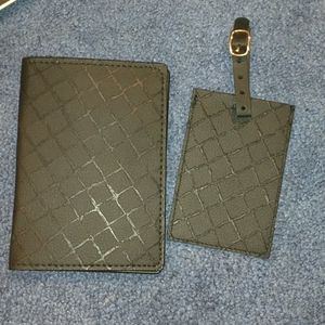 luggage tag and passport holder
